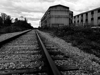 Railroad track on railroad track