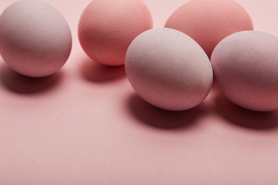 Close-up of egg on table