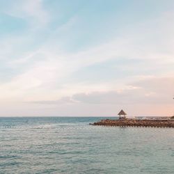 Scenic view of sea against sky