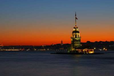 Maiden's tower at sunset