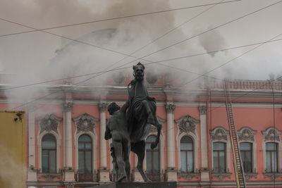 Low angle view of statue