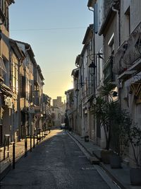 Street amidst buildings in city