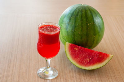 Close-up of fruit on table