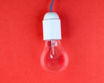 Close-up of electric lamp