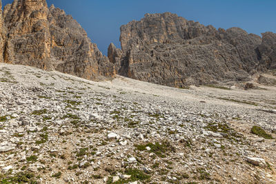 Panorama of the dolomites in italy, ideal for landscape.