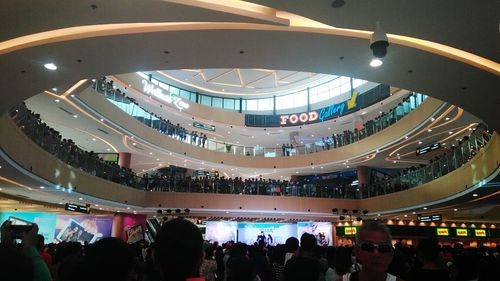 People in shopping mall