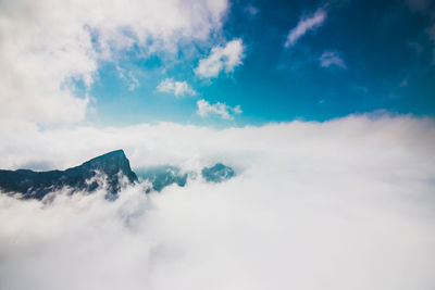 Low angle view of clouds against sky