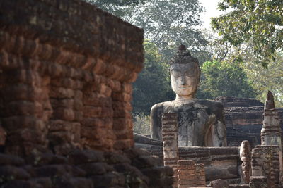 Low angle view of statue