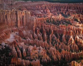 View of rock formations