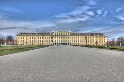 View of building against cloudy sky