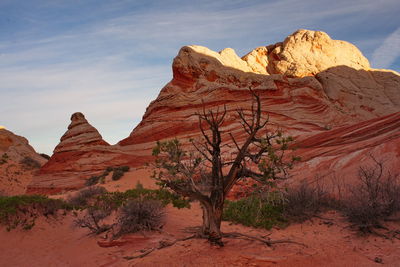 Scenic view of mountain against sky