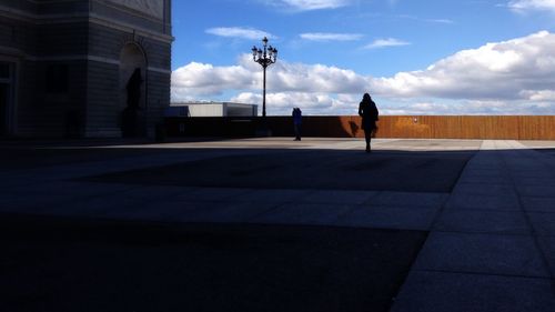 People walking on road