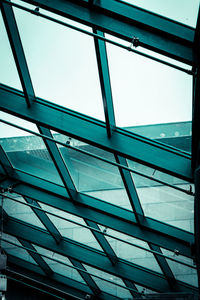 Low angle view of modern building against sky