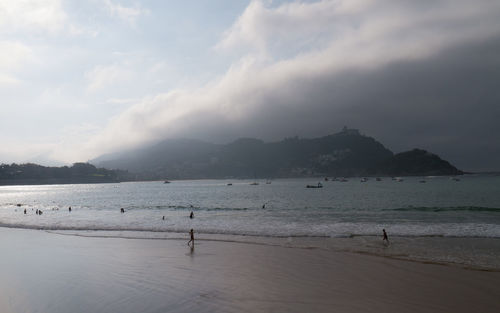 Scenic view of sea against sky