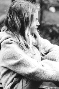 Close-up of smiling young woman