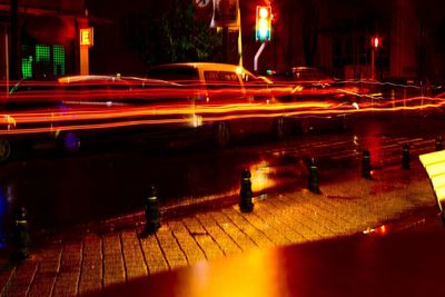 Illuminated city at night