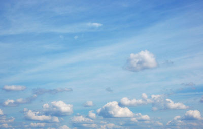 Low angle view of clouds in sky