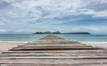 Wooden jetty