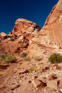 Rock formations on mountain