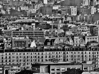 High angle view of townscape