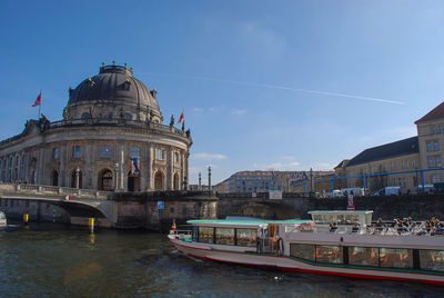 View of buildings against cloudy sky