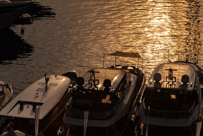 Boats in sea