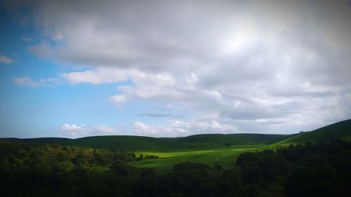 Scenic view of landscape against sky