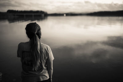 Scenic view of lake