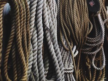 Full frame shot of ropes