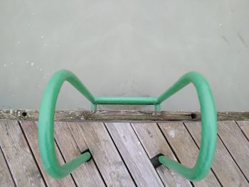 High angle view of swimming pool against sky