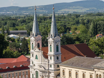 Esztergom at the danube river