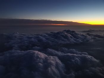 Scenic view of cloudscape during sunset