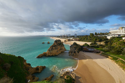 Panoramic view of sea against sky