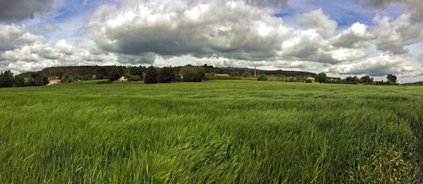 Panoramic view of landscape against sky