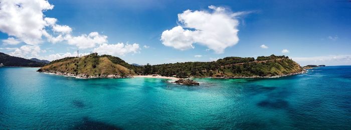 Panoramic view of sea against sky