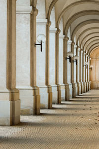 Corridor of historic building