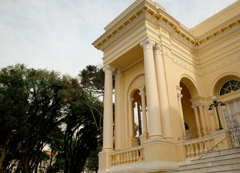 Low angle view of historical building against sky