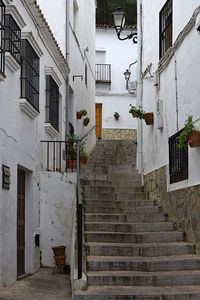 Stairs in one of the many pueblos blancos in andalusia, spain.