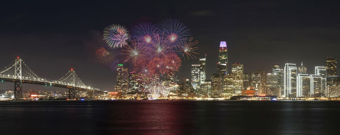 2022-23 new year eve firework show in san francisco, california