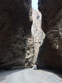 Scenic view of rocky mountains