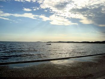 Scenic view of sea against sky