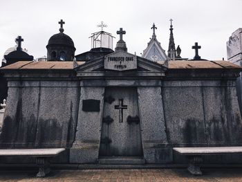 Low angle view of temple