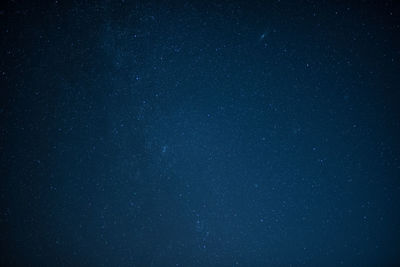 Low angle view of stars against star field at night