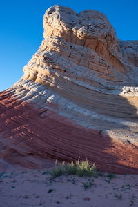 Rock formations on sunny day