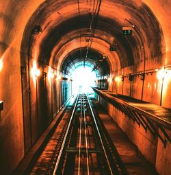 Illuminated tunnel