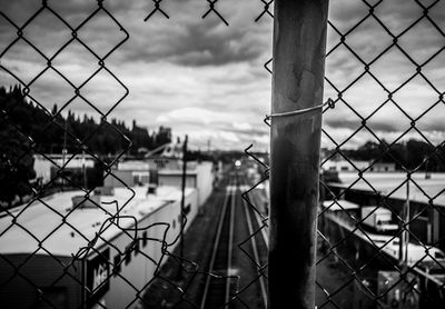 Close-up of chainlink fence