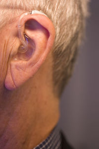 Close-up of a man against blurred background