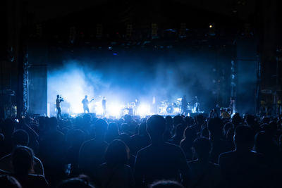 Crowd at music concert