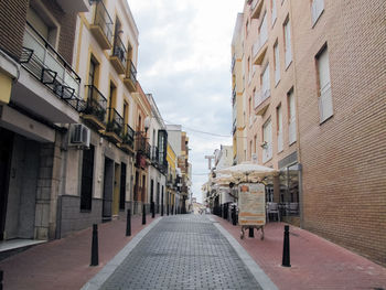 Street amidst buildings in town