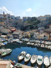 Boats in sea